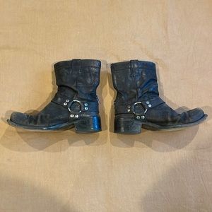 Men’s - size 10 Dsquared black suede biker boots.